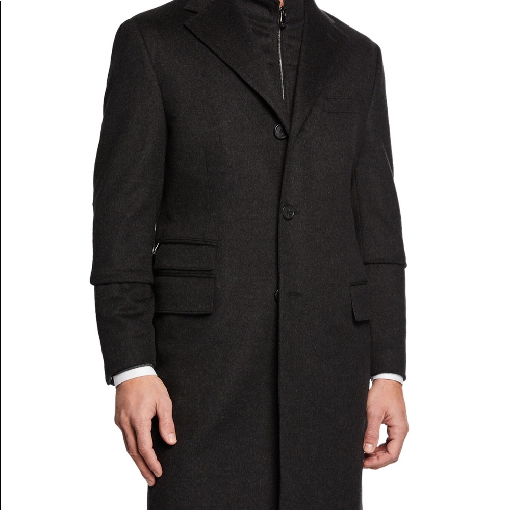 Corneliani ID Men’s Wool Topcoat